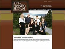 Tablet Screenshot of kingpenneybrown.com